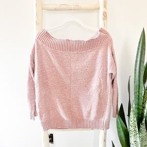 Open shoulder soft and warm sweater size m